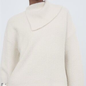 Zara Cream Cowl Neck Sweater